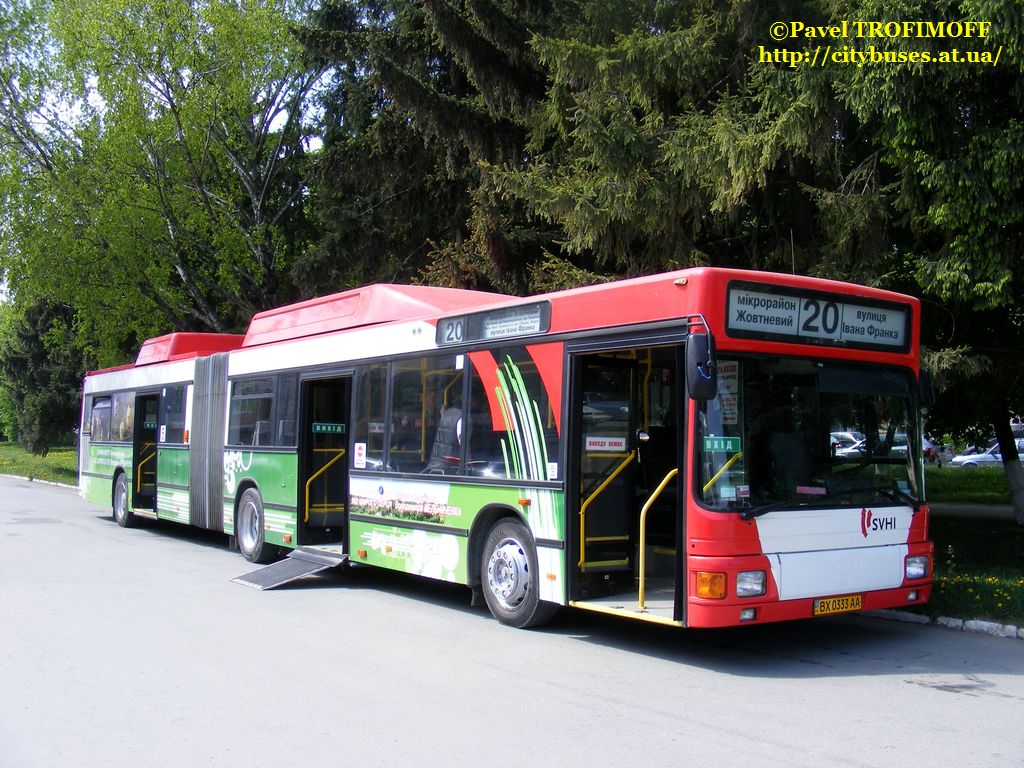 Хмельницкая область, MAN A18 NG232 CNG № BX 0333 AA