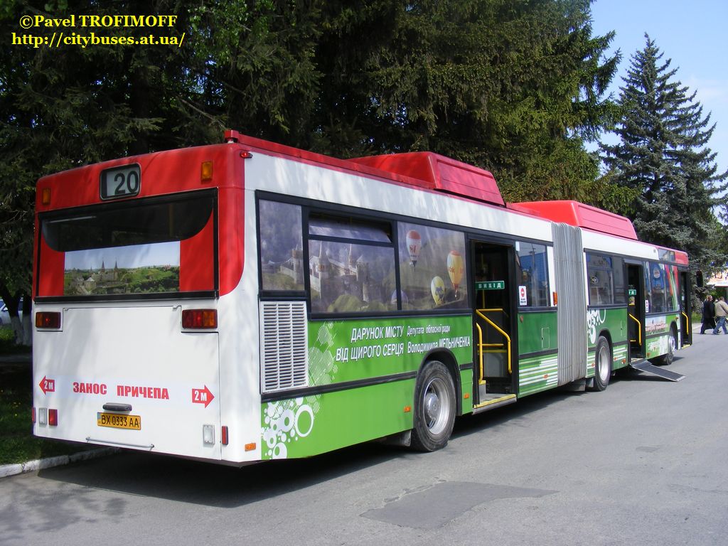 Хмельницкая область, MAN A18 NG232 CNG № BX 0333 AA