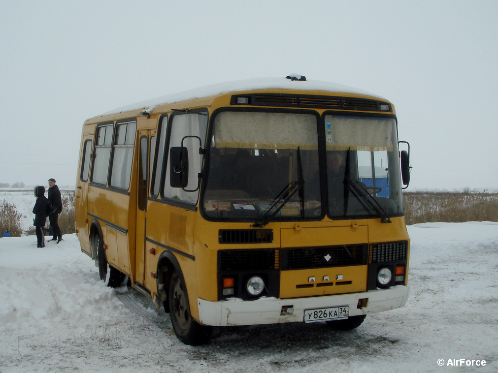 Волгоградская область, ПАЗ-32053 № У 826 КА 34