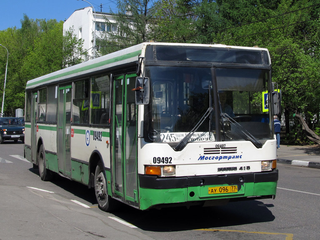 Moscow, Ikarus 415.33 # 09492