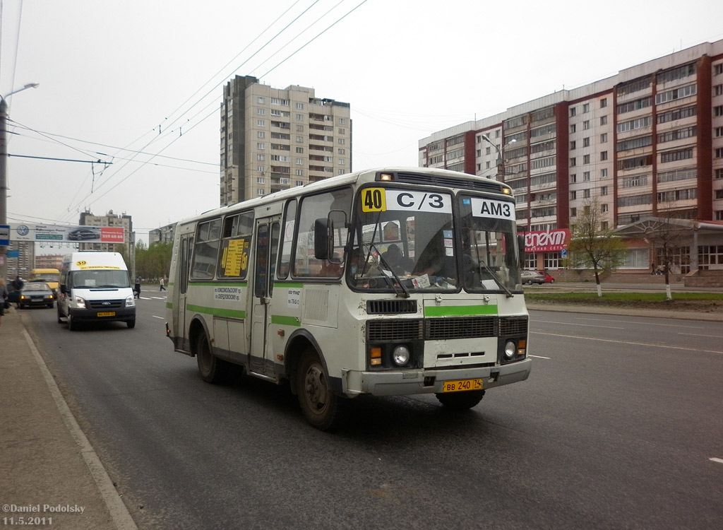 Челябинская область, ПАЗ-32054 № ВВ 240 74