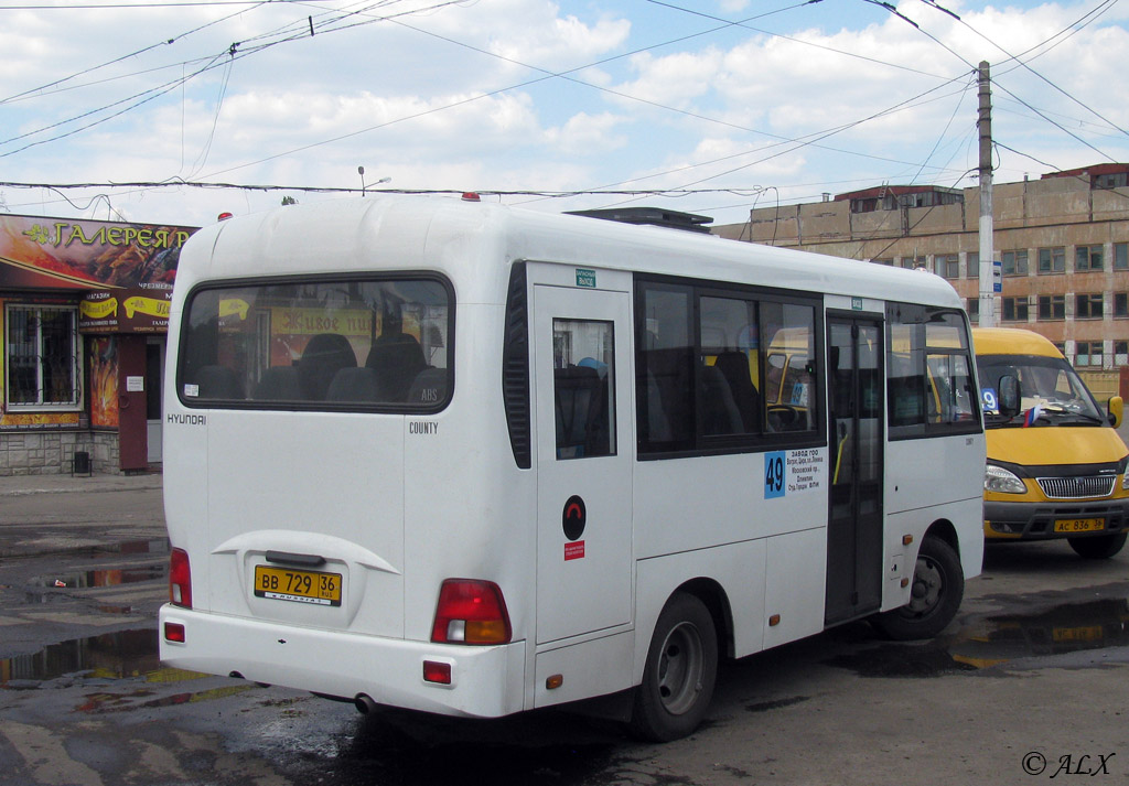 Воронежская область, Hyundai County SWB C08 (ТагАЗ) № ВВ 729 36