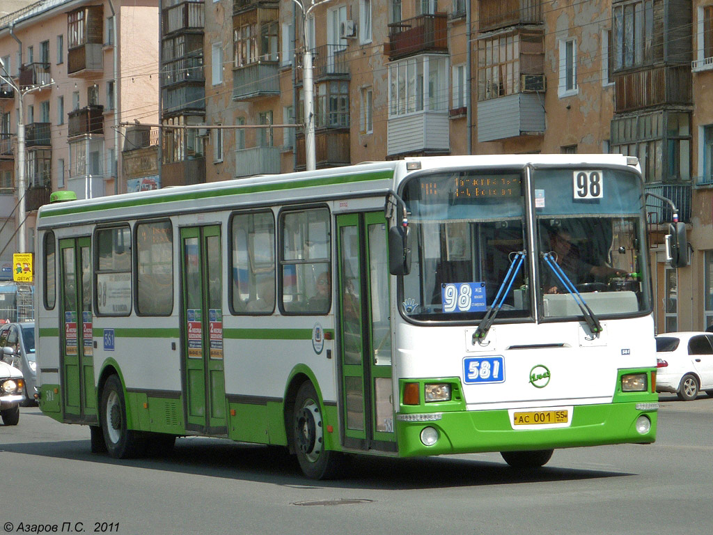 Omsk region, LiAZ-5256.45 č. 581