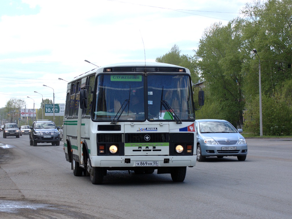 Омская область, ПАЗ-32053 № К 869 НК 55