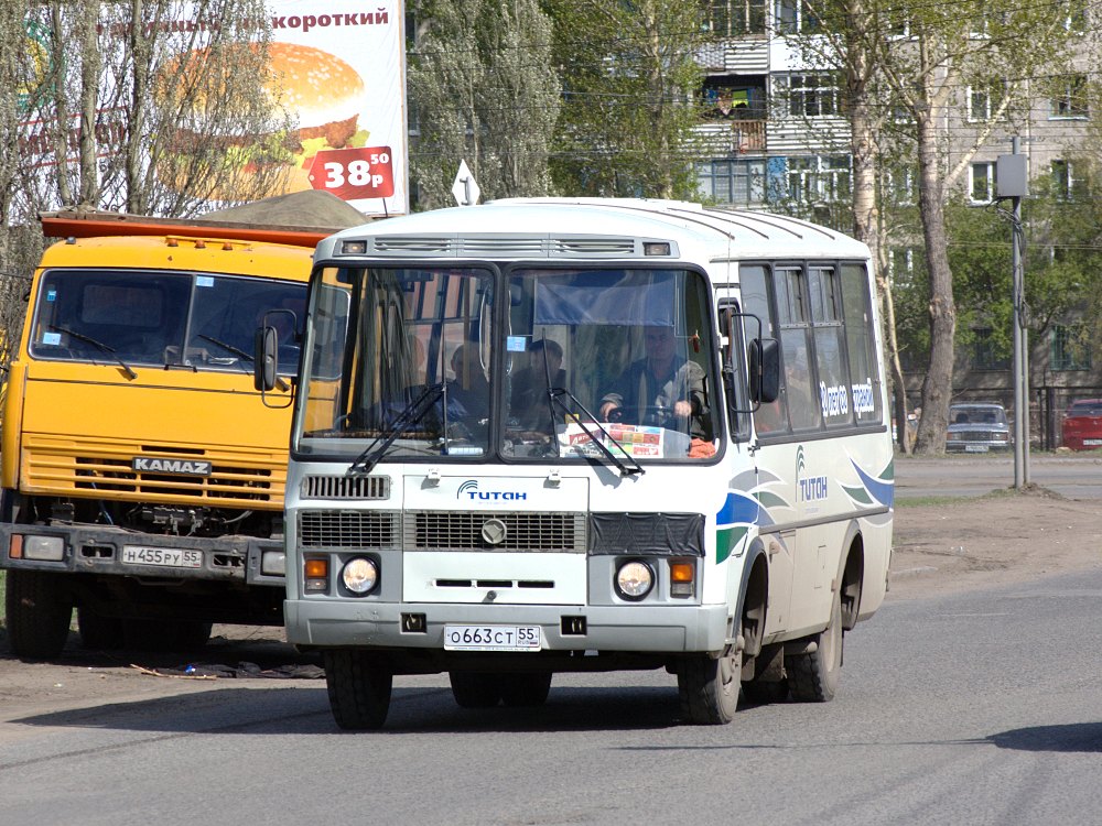 Омская область, ПАЗ-32054 № О 663 СТ 55