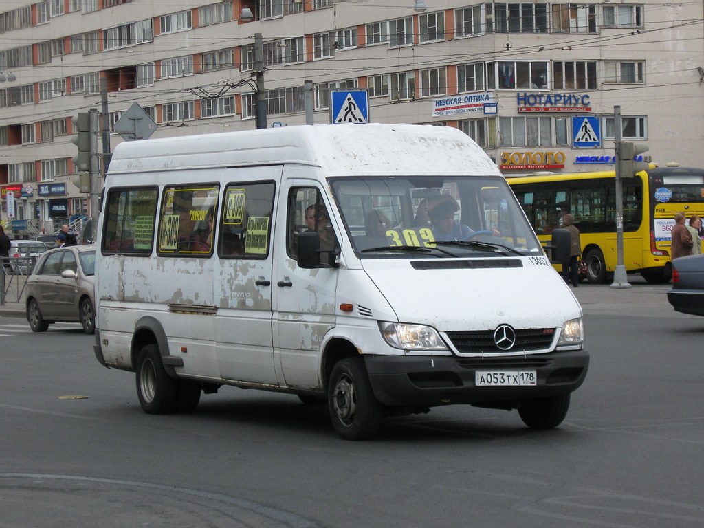 Санкт-Петербург, Mercedes-Benz Sprinter W904 408CDI № А 053 ТХ 178