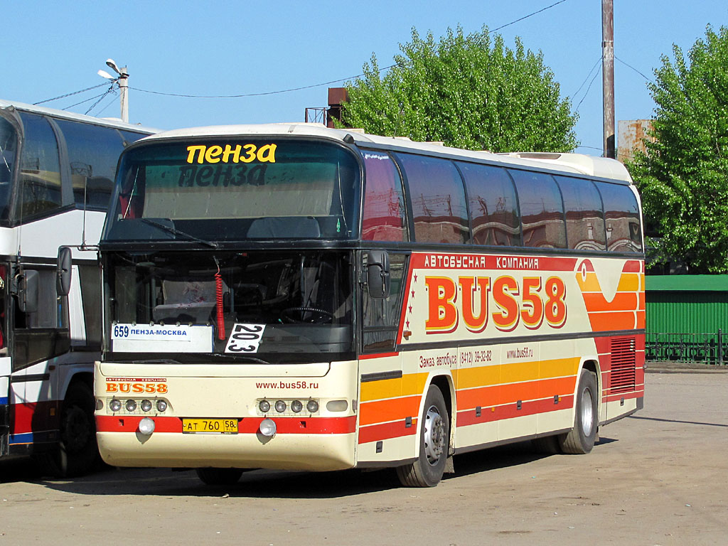 Пензенская область, Neoplan N116 Cityliner № АТ 760 58