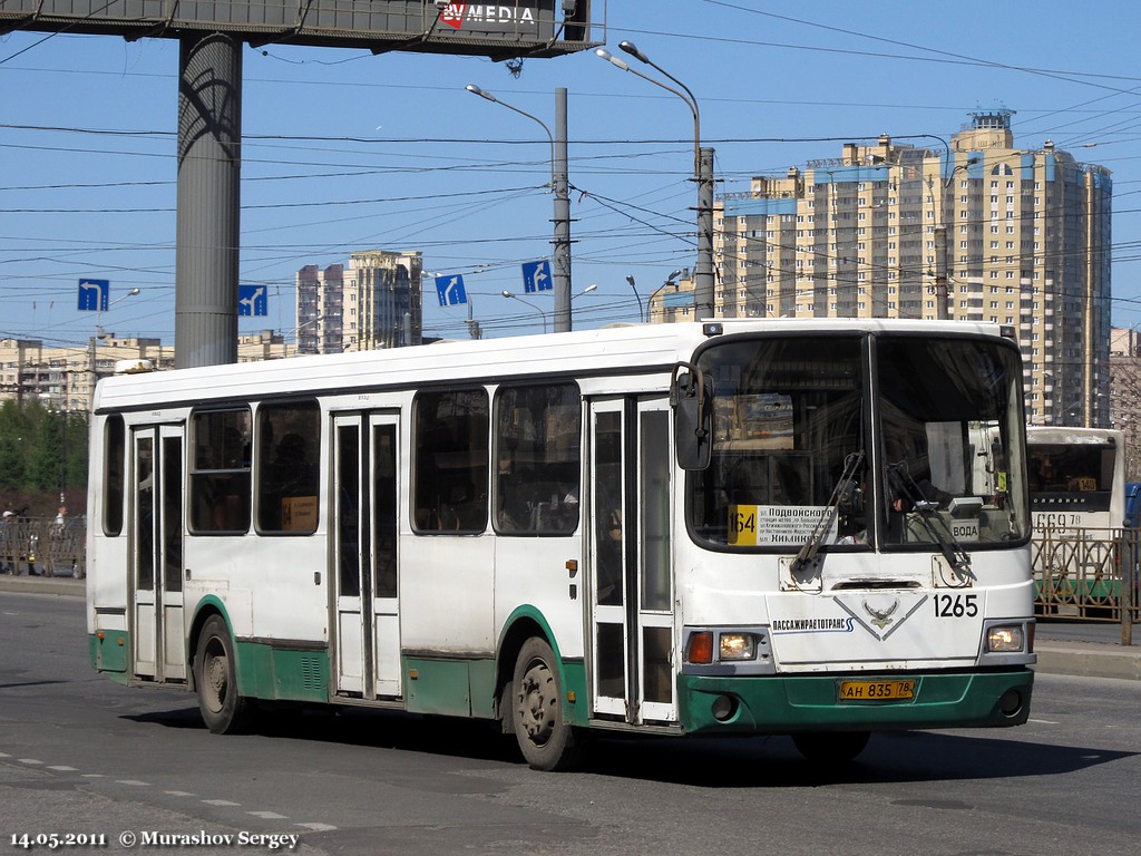 Санкт-Петербург, ЛиАЗ-5256.25 № 1265