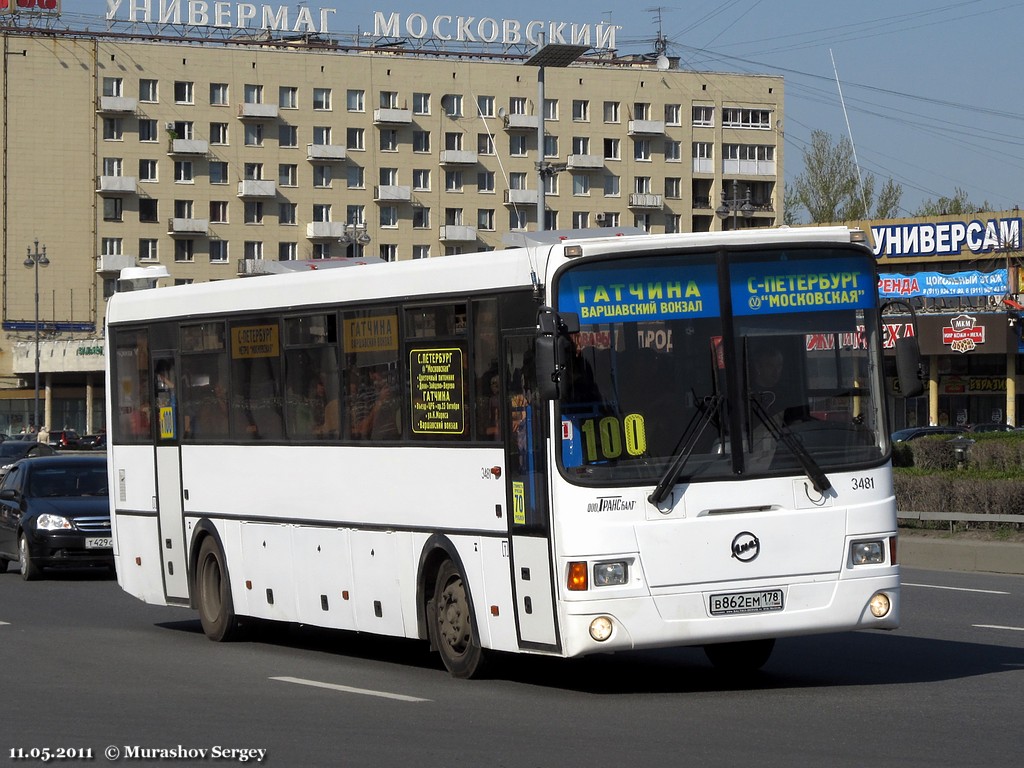 Ленинградская область, ЛиАЗ-5256.58 № 3481