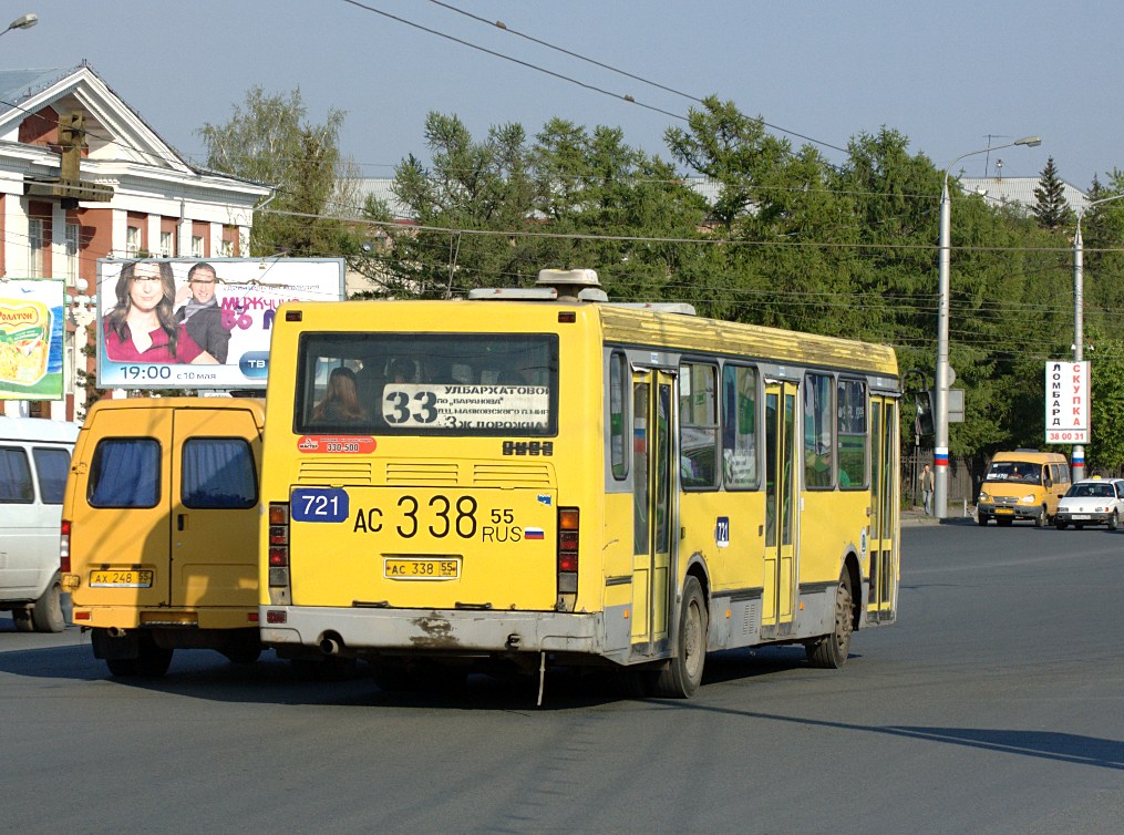 Омская область, ЛиАЗ-5256.45 № 721