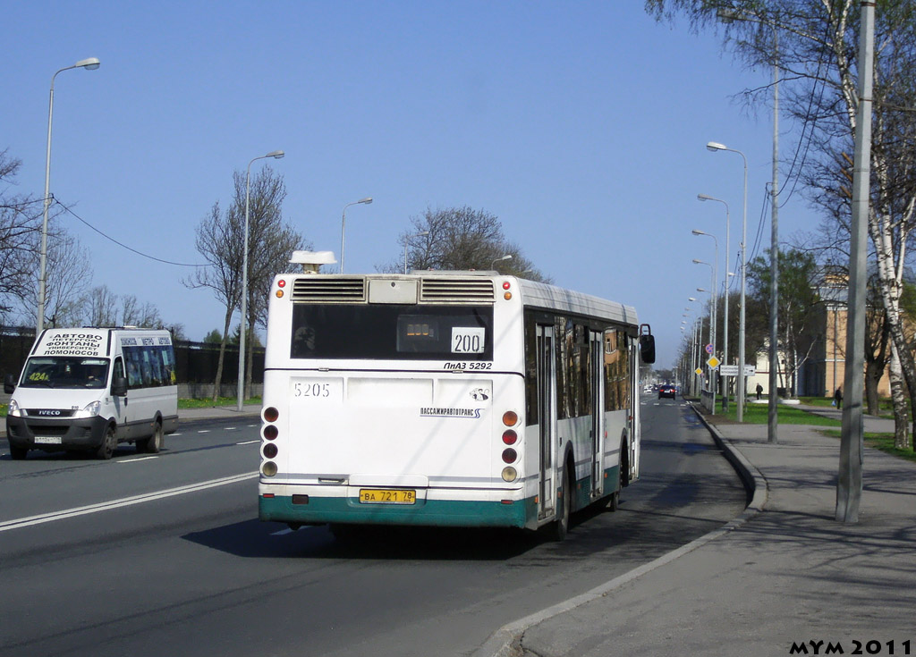 Санкт-Петербург, ЛиАЗ-5292.20 № 5205