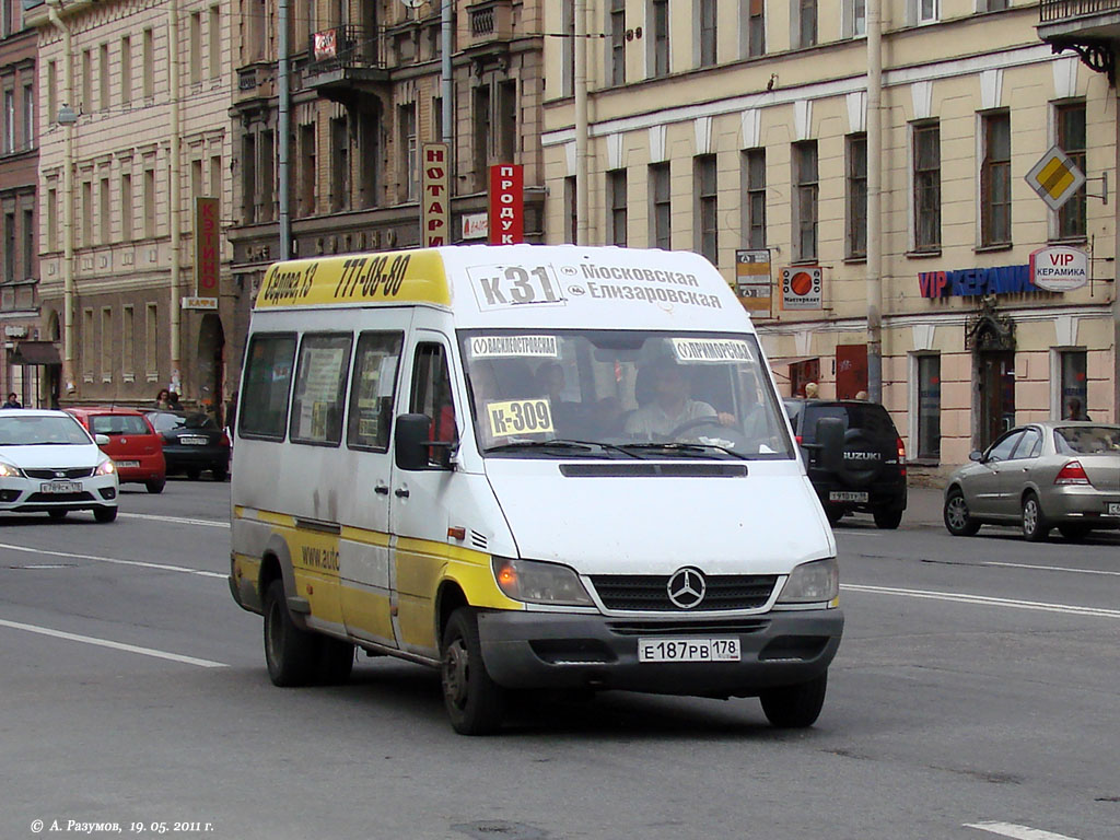 Санкт-Петербург, Mercedes-Benz Sprinter W904 408CDI № Е 187 РВ 178