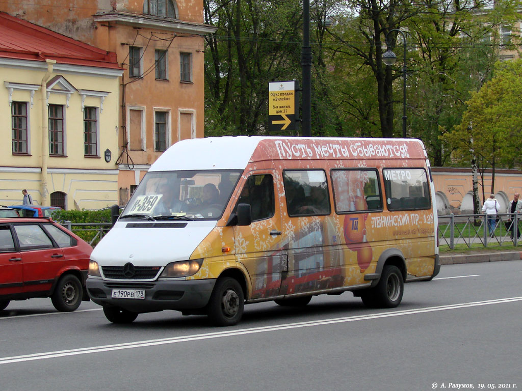 Sankt Petersburg, Mercedes-Benz Sprinter W904 408CDI Nr Е 190 РВ 178