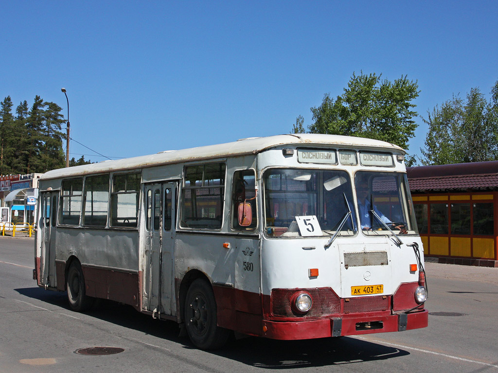 Ленинградская область, ЛиАЗ-677М № 580