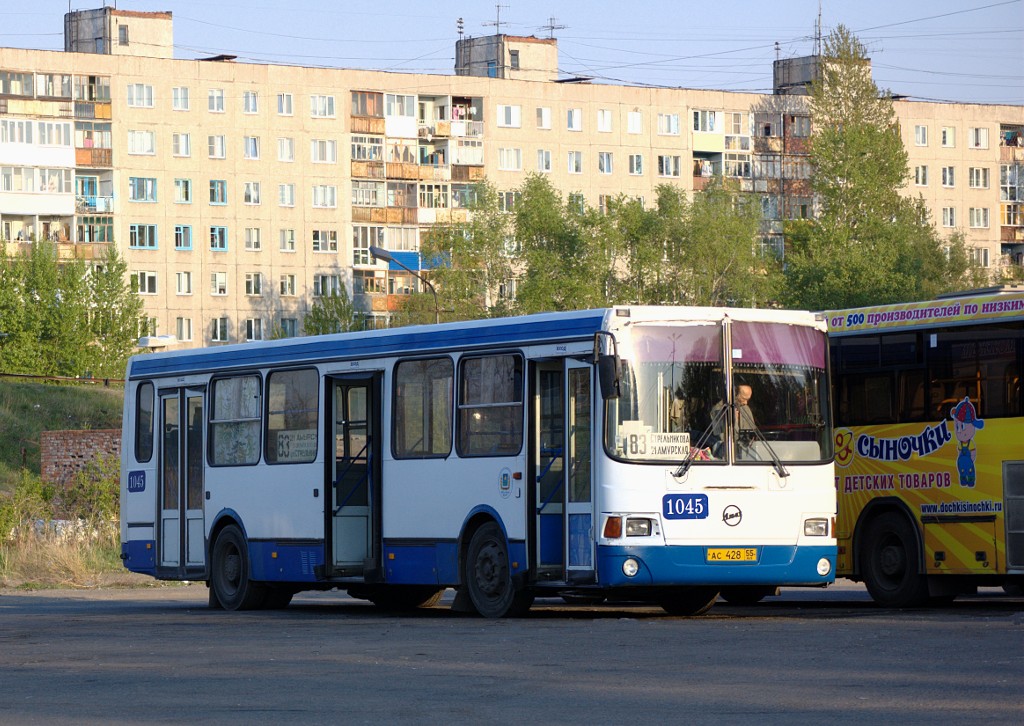 Омская область, ЛиАЗ-5256.45 № 1045