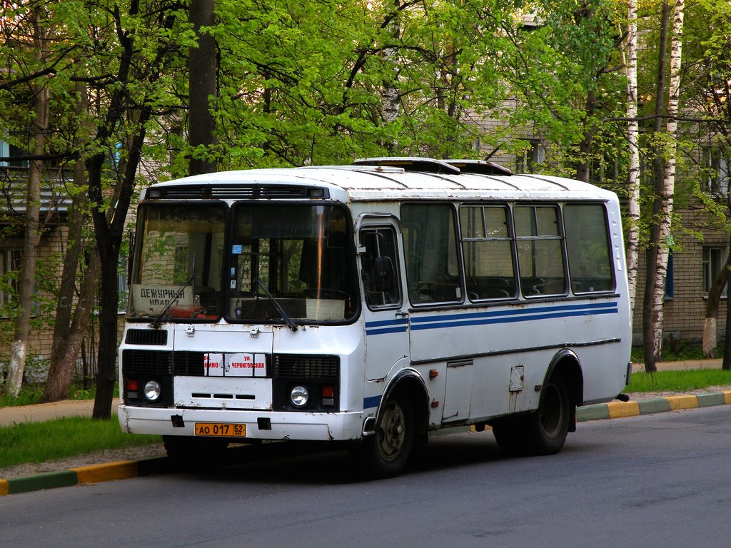 Нижегородская область, ПАЗ-32053 № АО 017 52