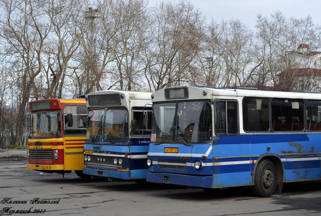 Murmanszki terület, Delta City sz.: 2057; Murmanszki terület, Arna M77 sz.: АВ 316 51; Murmanszki terület, VBK M50 sz.: 2054; Murmanszki terület — Miscellaneous photos