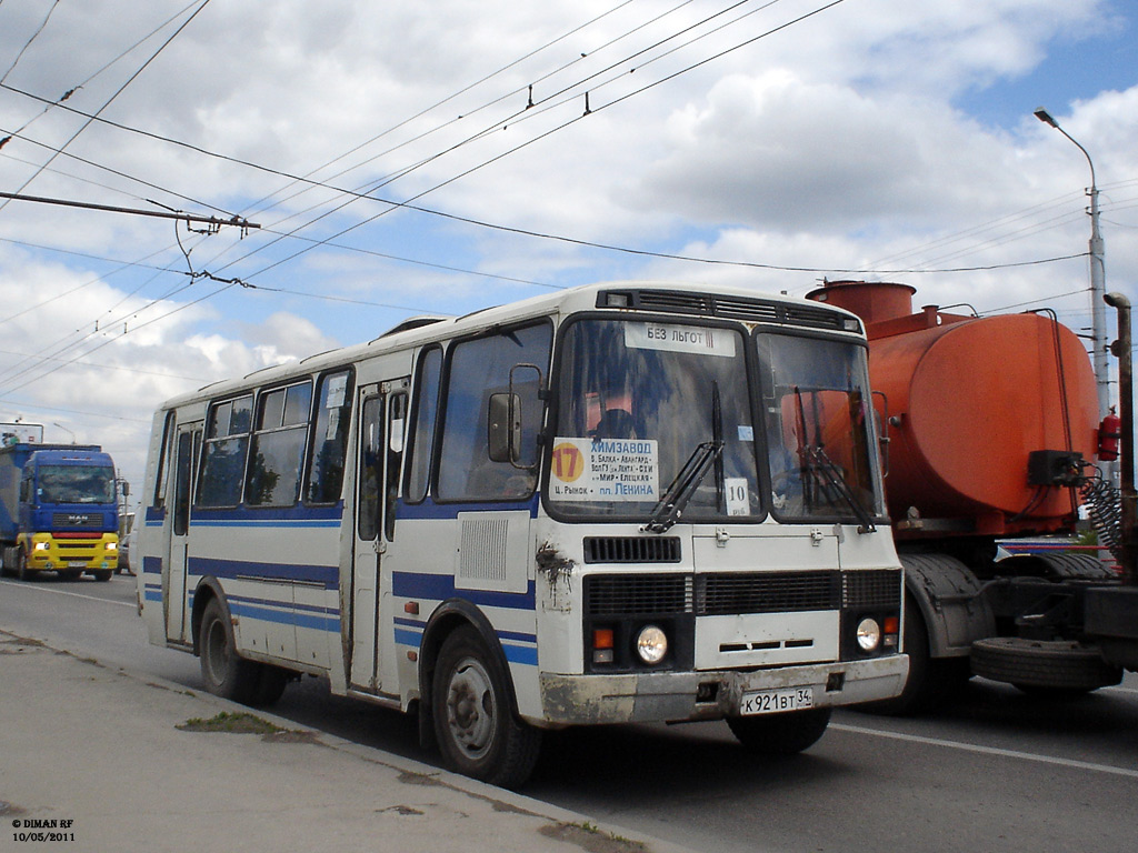 Волгоградская область, ПАЗ-4234 № К 921 ВТ 34 — Фото — Автобусный транспорт