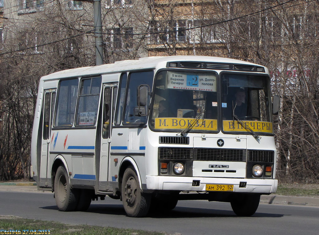 Нижегородская область, ПАЗ-32054 № АМ 392 52