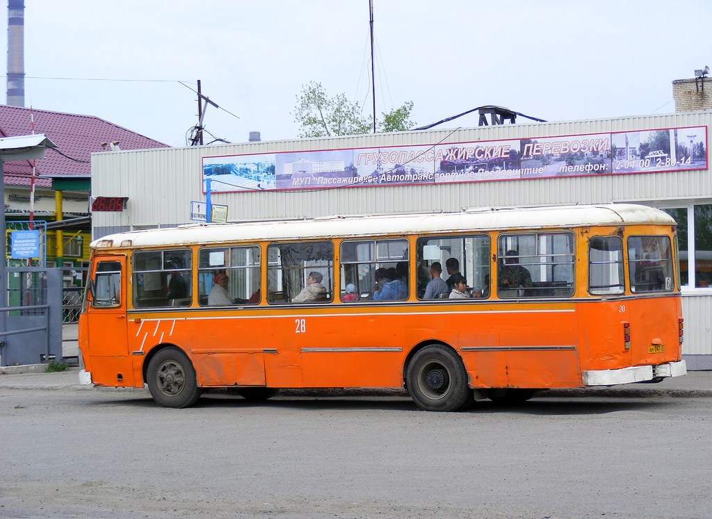 Gebiet Chabarowsk, LiAZ-677M Nr. 28
