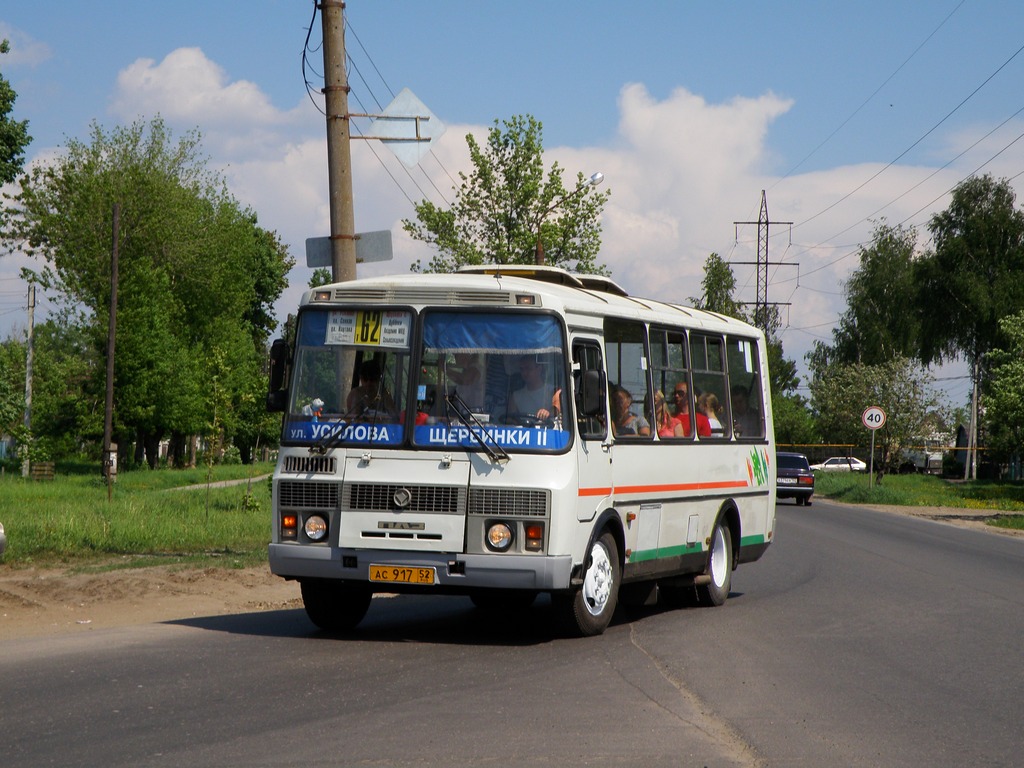 Нижегородская область, ПАЗ-32054 № АС 917 52