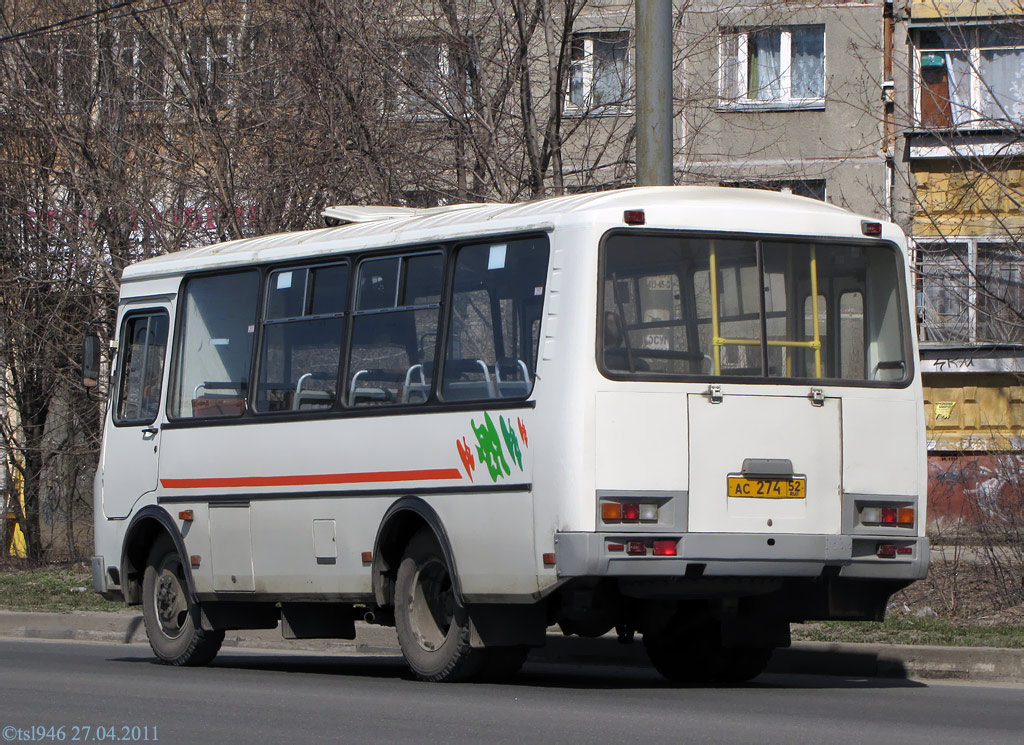 Нижегородская область, ПАЗ-32054 № АС 274 52