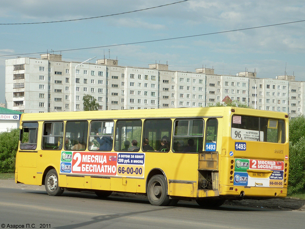 Omsk region, LiAZ-5256.25 č. 1493