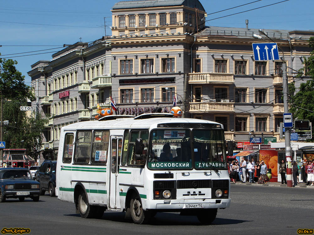 Нижегородская область, ПАЗ-3205-110 № Е 344 ЕР 152