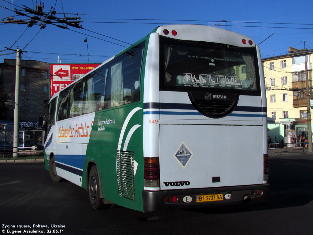 Poltava region, Irizar Century II 12.35 # BI 2737 AA