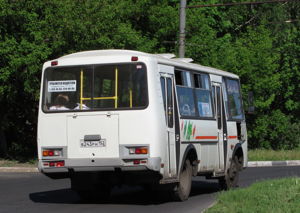 Нижегородская область, ПАЗ-32054 № В 243 РН 152