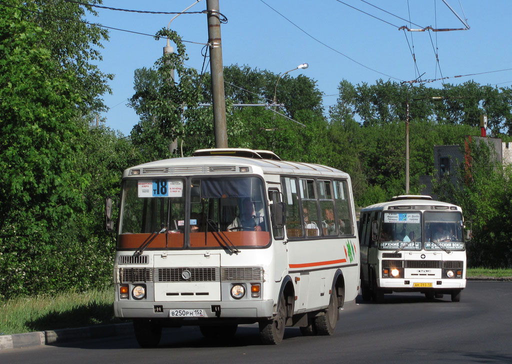 Нижегородская область, ПАЗ-32054 № В 250 РН 152