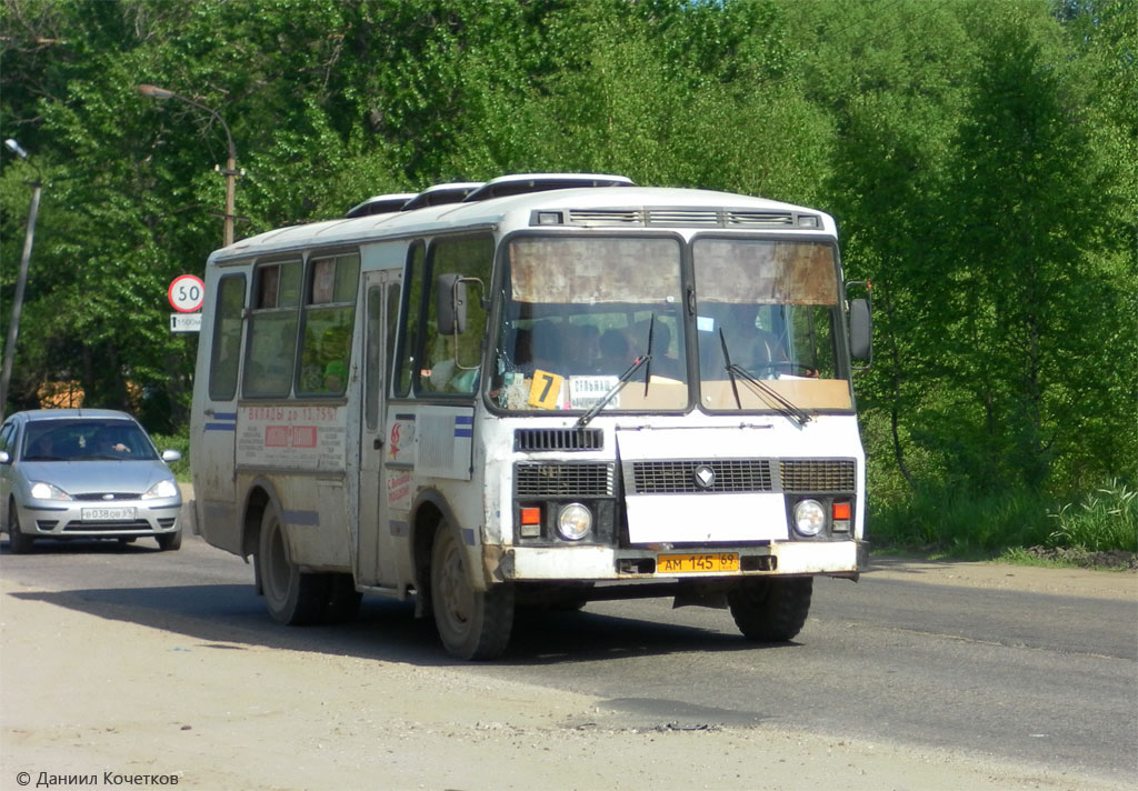 Тверская область, ПАЗ-3205-110 № АМ 145 69