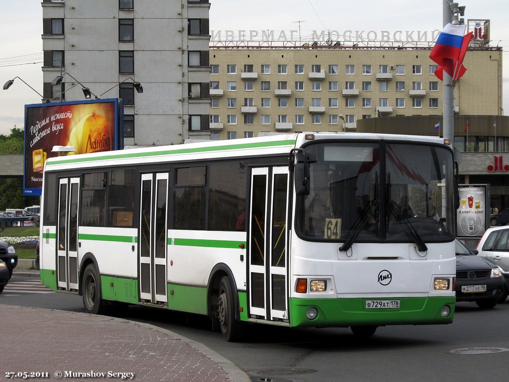 Sankt Petersburg, LiAZ-5293.53 Nr. В 729 АТ 178