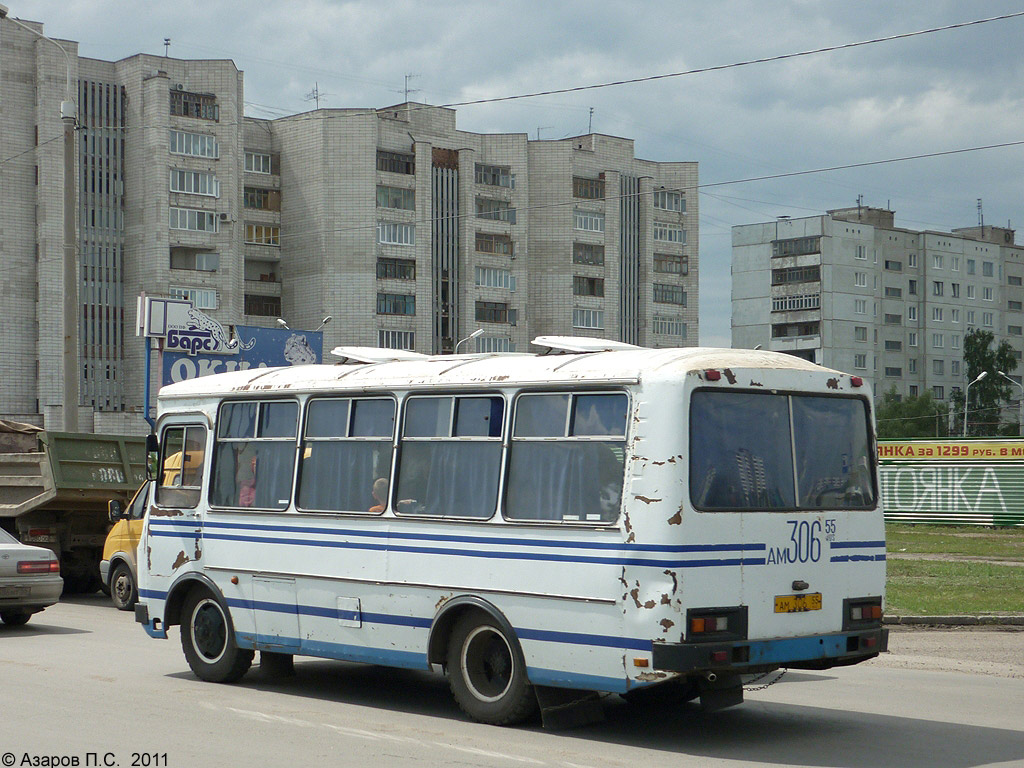 Омская область, ПАЗ-3205 (00) № АМ 306 55