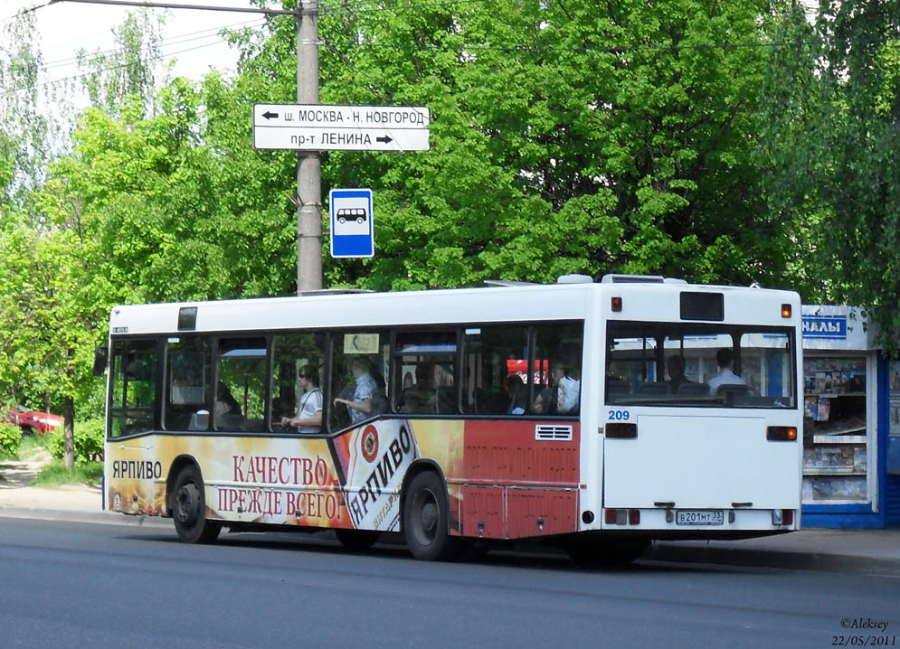 Vladimir region, Mercedes-Benz O405N2 Nr. В 201 МТ 33