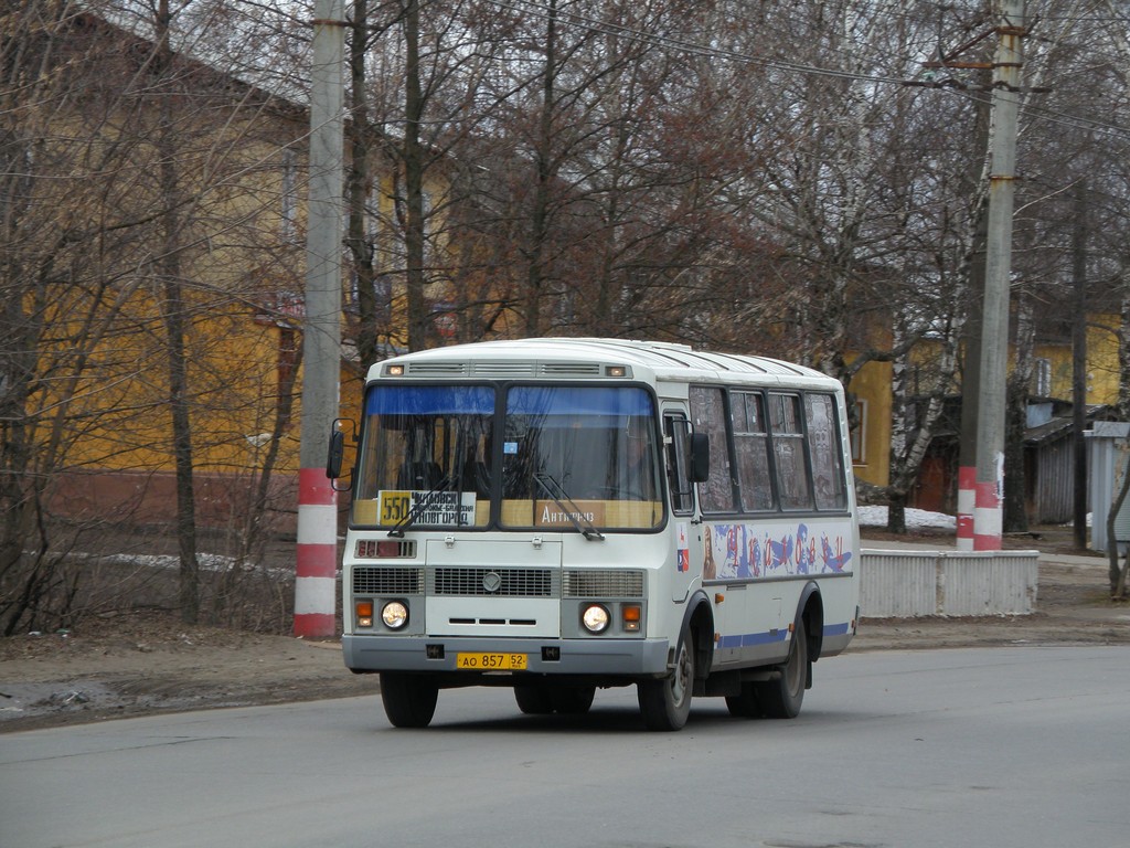 Нижегородская область, ПАЗ-32053 № АО 857 52