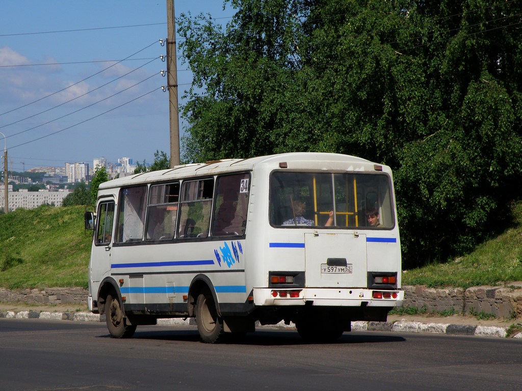 Нижегородская область, ПАЗ-32054 № У 597 УМ 52