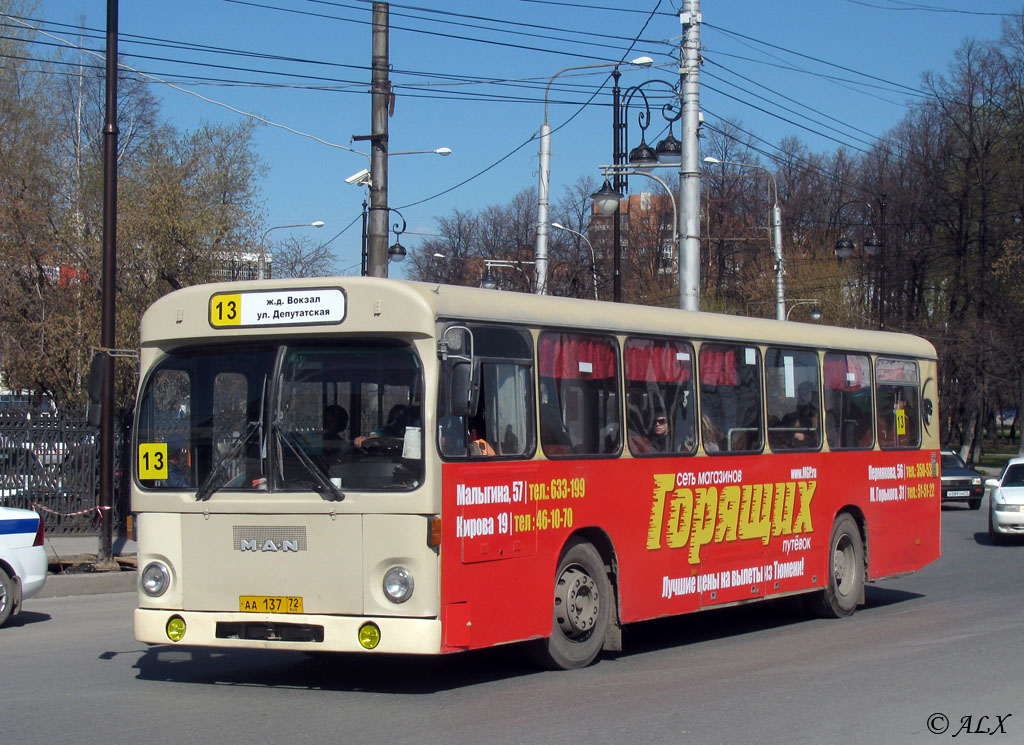 Тюменская область, MAN 192 SL200 № АА 137 72