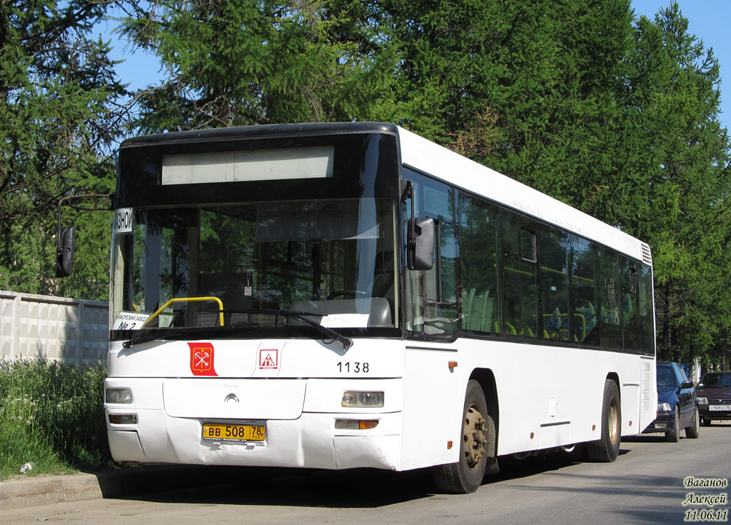 Санкт-Петербург, Yutong ZK6118HGA № n138