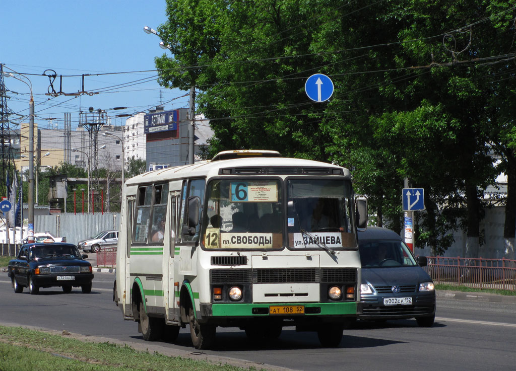 Нижегородская область, ПАЗ-32054 № АТ 108 52