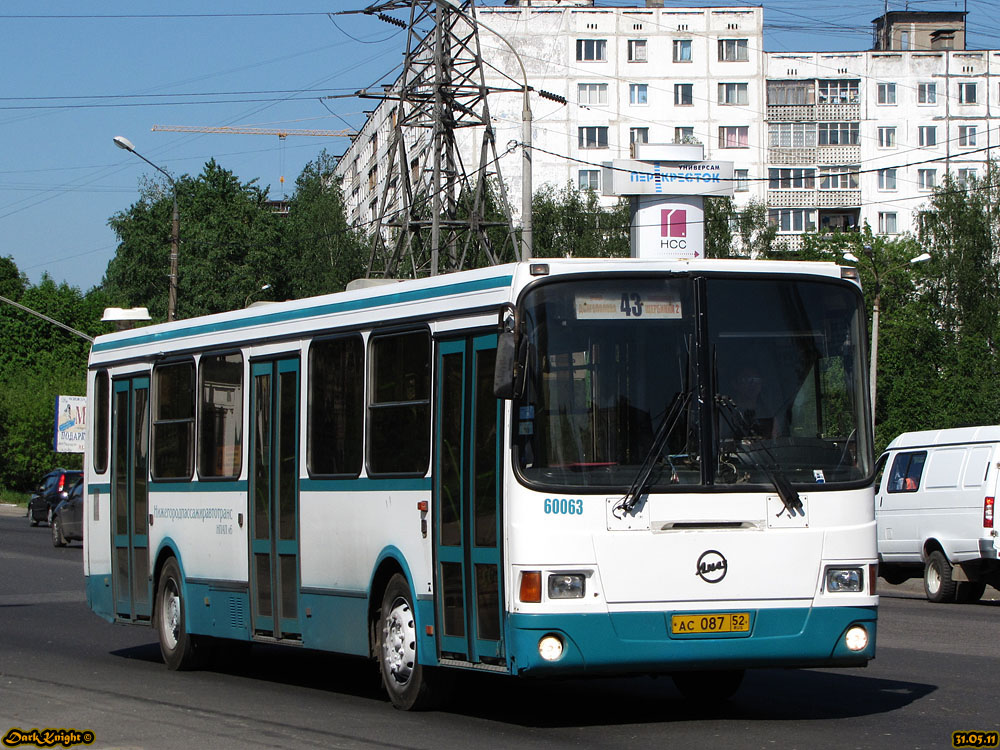 Нижегородская область, ЛиАЗ-5293.00 № 60063