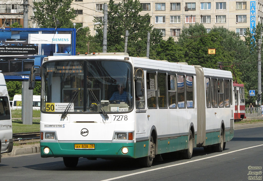 Sankt Petersburg, LiAZ-6212.00 Nr. 7278