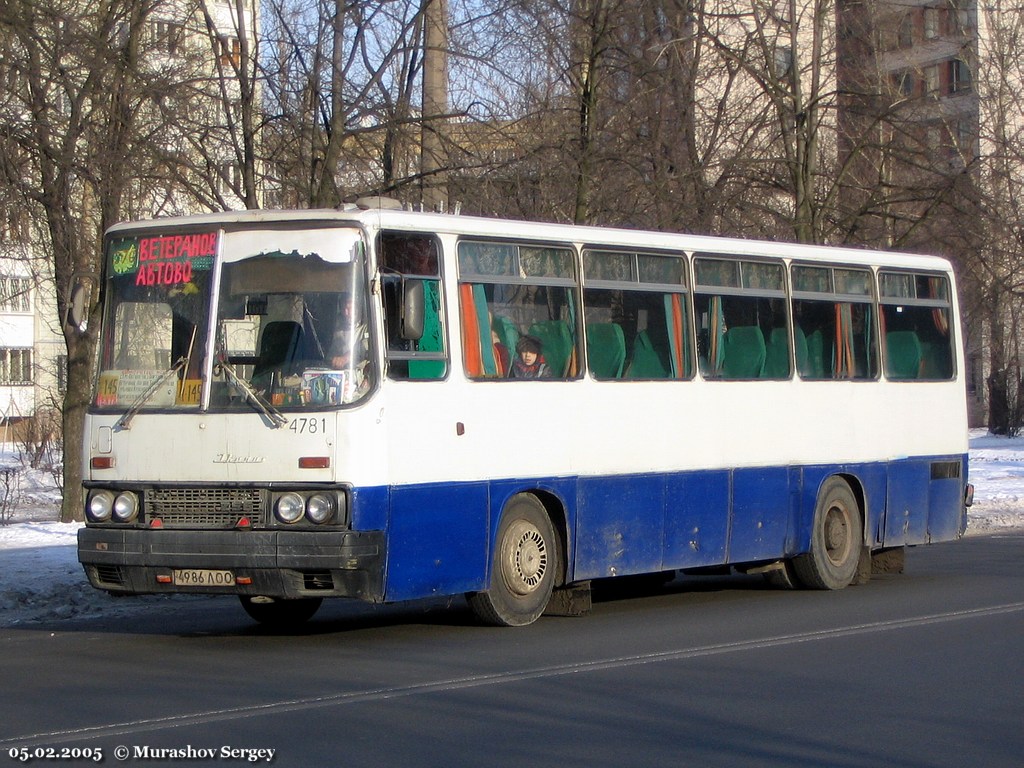 Санкт-Петербург, Ikarus 256.74 № 4781