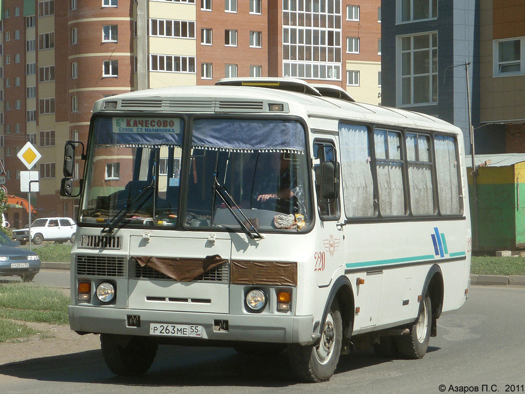 Омская область, ПАЗ-32053 № 220