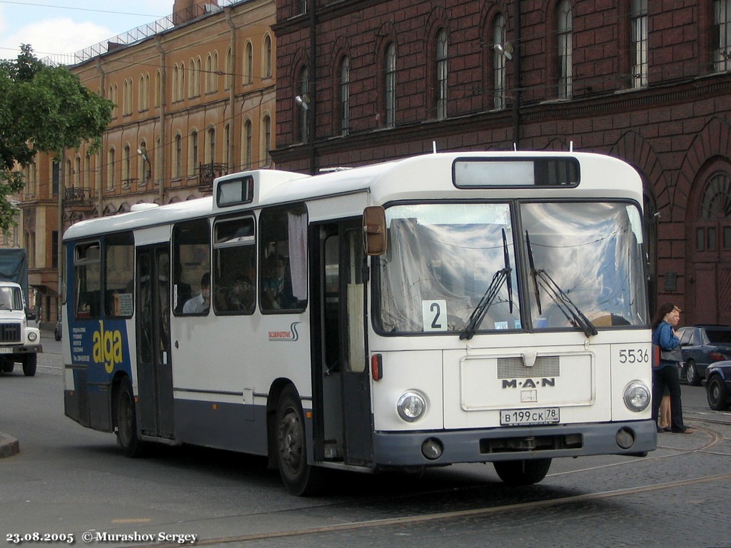 Санкт-Петербург, MAN 192 SL200 № 5536