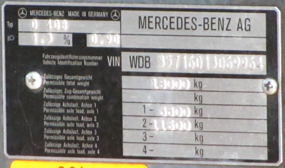 Penzai terület, Mercedes-Benz O408 sz.: АУ 992 58