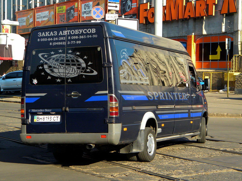 Одесская область, Mercedes-Benz Sprinter W904 412D № BH 8193 CT