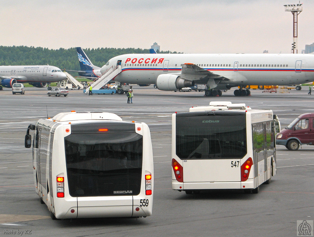 Санкт-Петербург, Neoplan P82 N9112L Apron № 559; Санкт-Петербург, Cobus 2700S № 547