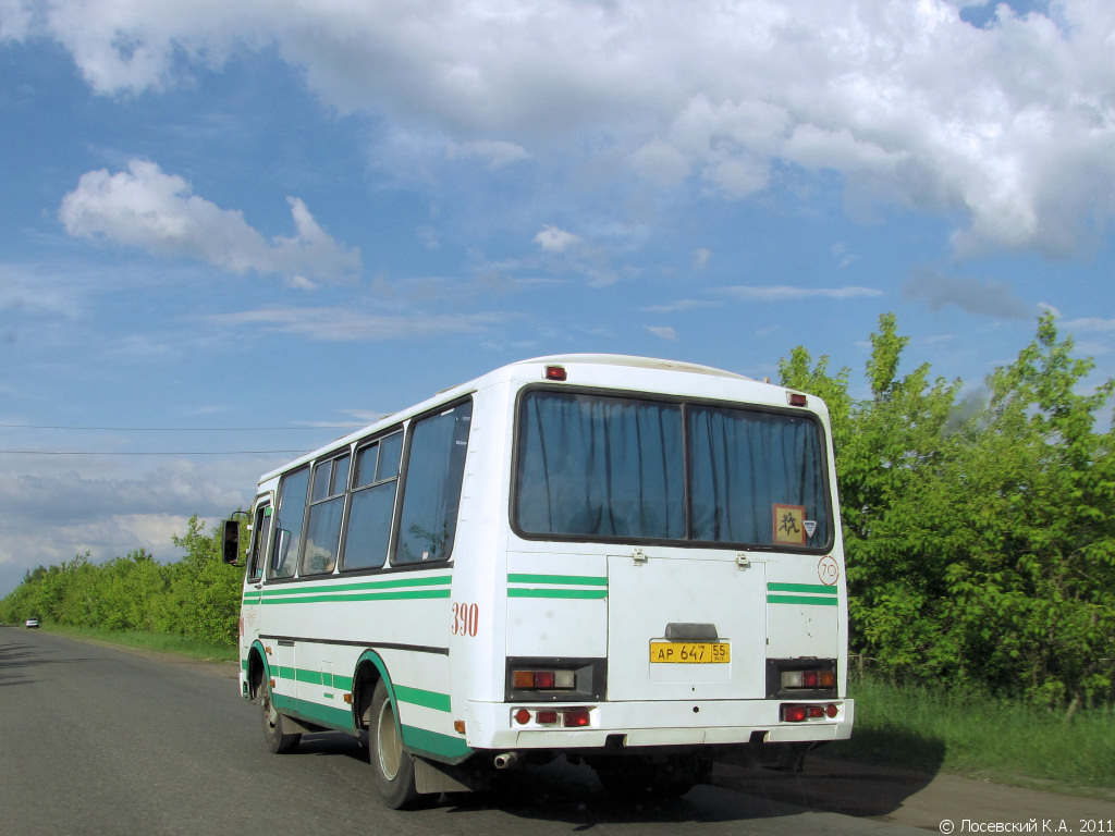 Омская область, ПАЗ-32053 № 390