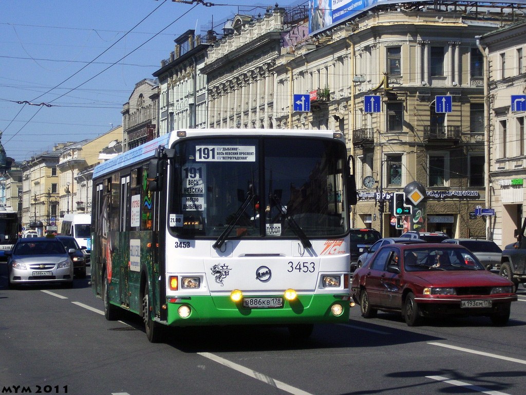 Санкт-Петербург, ЛиАЗ-5293.53 № 3453